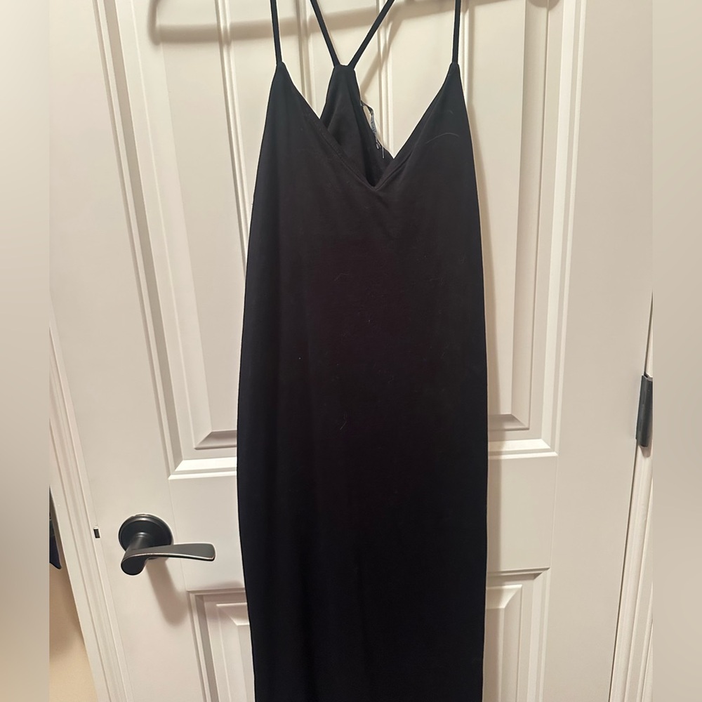 Zara Black Low-Cut Dress